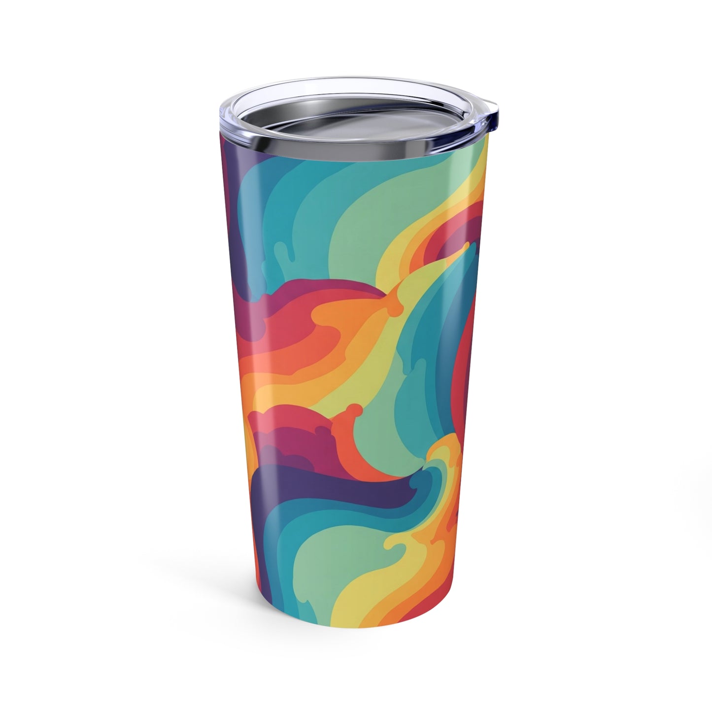Printed Design 20 Oz Insulated Stainless Steel Travel Mug with Double Wall Construction Keeps Beverages Hot or Cold
