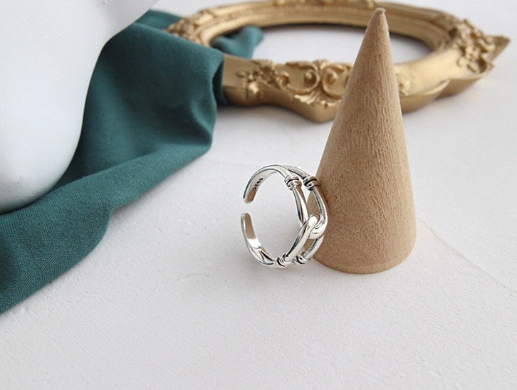 Copper Cross Cut Ring Fashion Jewelry With Elegant Band For Daily Wear And Special Occasions For Everyday Wear