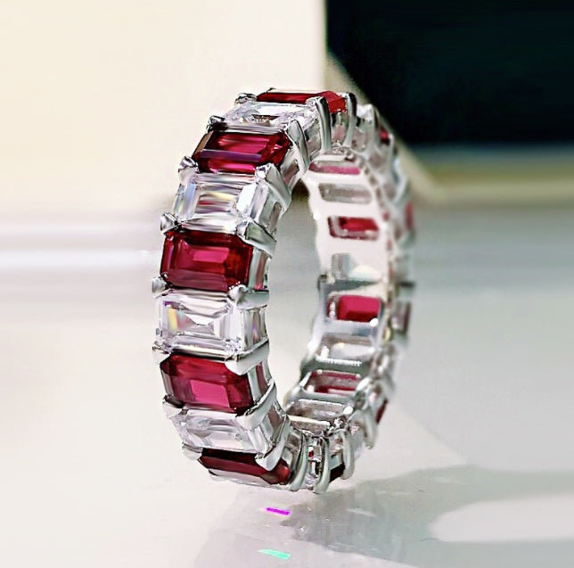 Iridescent Zircon Ring Shape Micro Set Geometric Design Alloy Hip Hop Jewelry Geometric Statement Elegant Chic