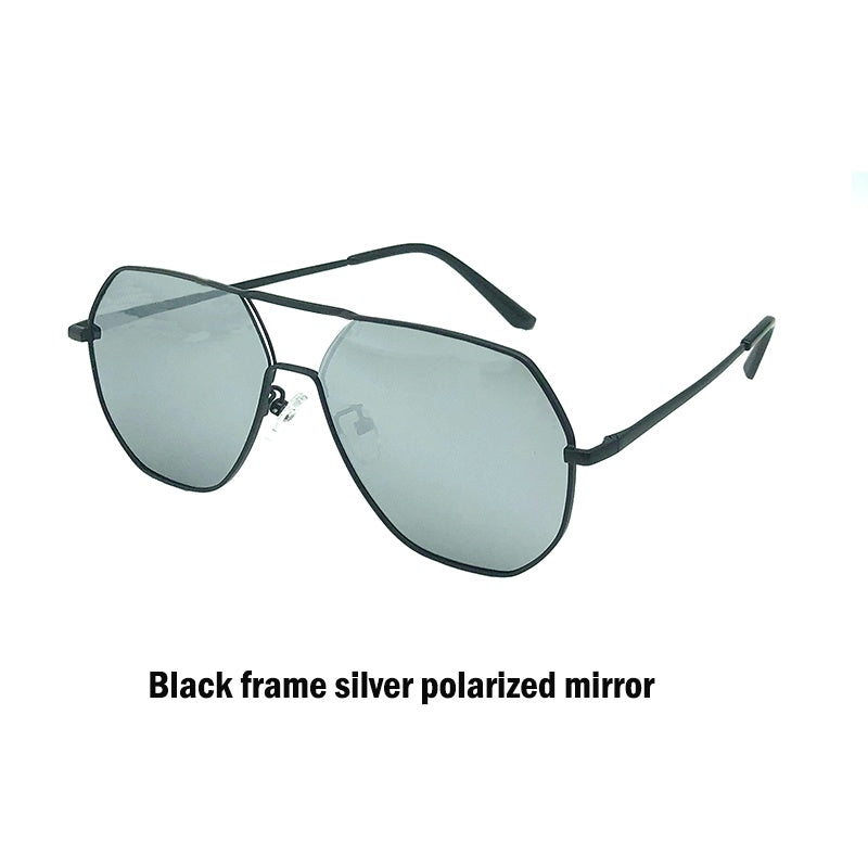 Mens Polarized Sunglasses Vintage Metal Frame TAC Lenses UV Protection Anti Glare Driving Fishing Outdoor All Day