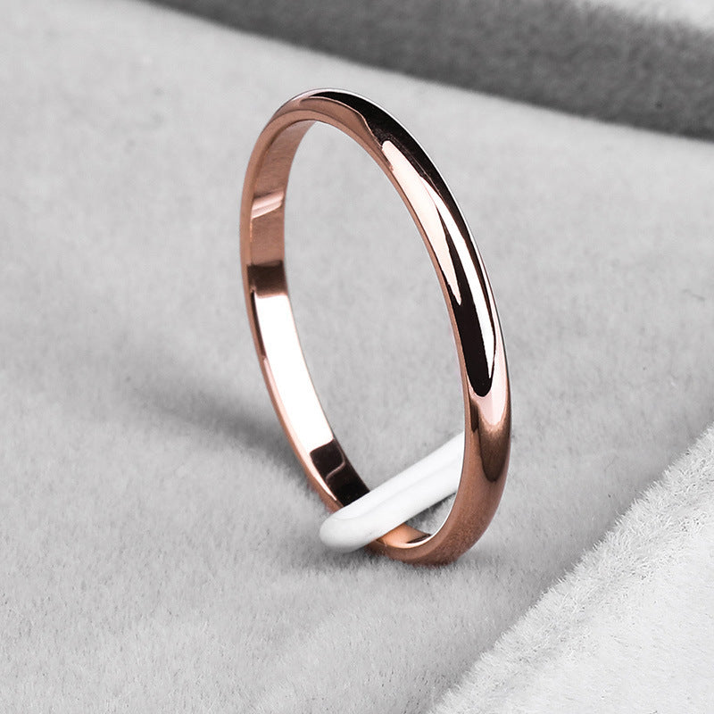 Stainless Steel Tail Ring Geometrical Design For Women And Men Minimalist Ring Band Fashion Jewelry Finger Ring