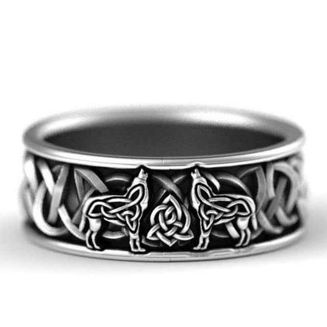 Adjustable Wolf Ring For Fashion Jewelry Everyday Wear Trendy Animal Shape Pattern Ring Animal Lovers Gift Now