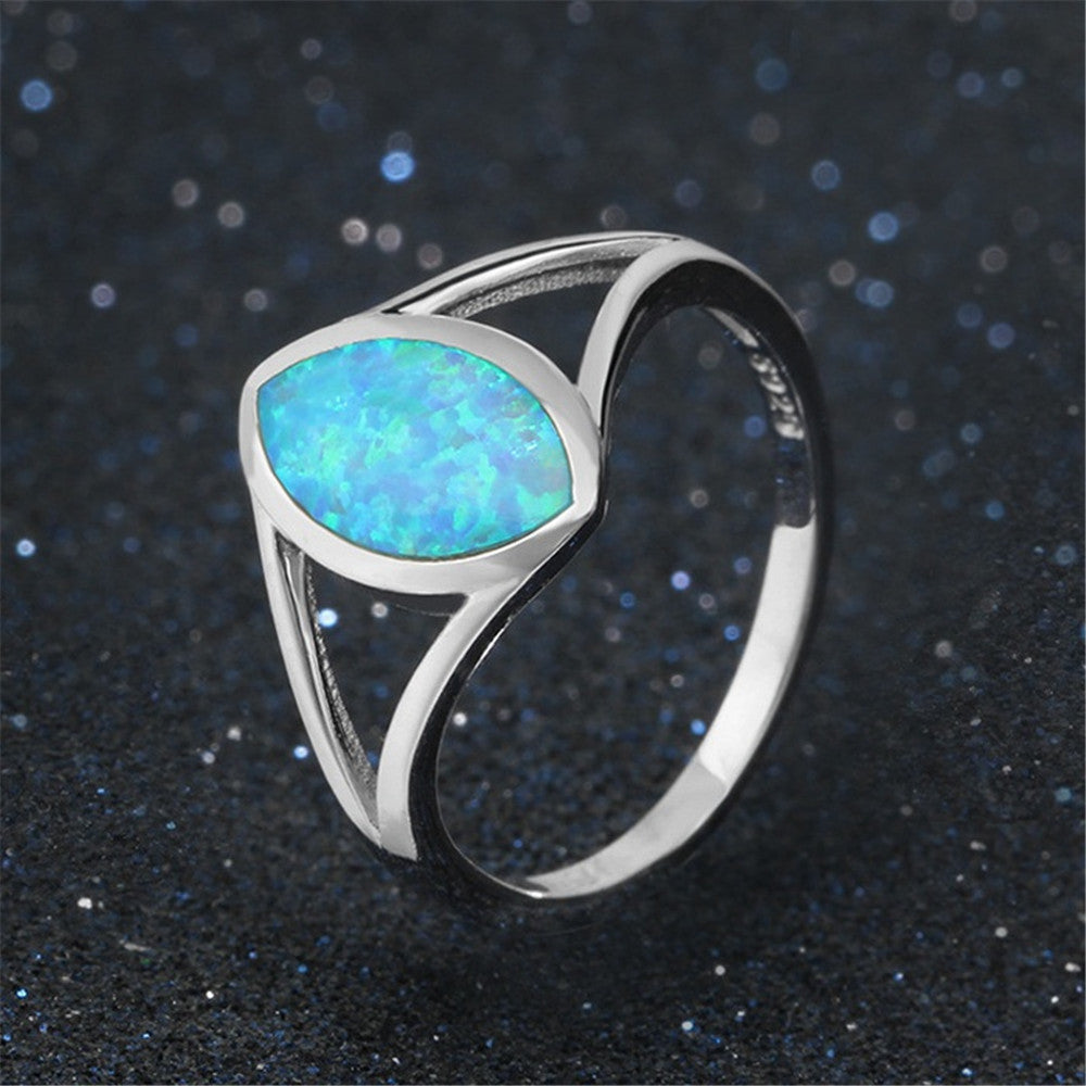 Vintage Oval Geometric Alloy Ring With Artificial Gemstones Electroplated For Trade Fairs Individually Packed Item