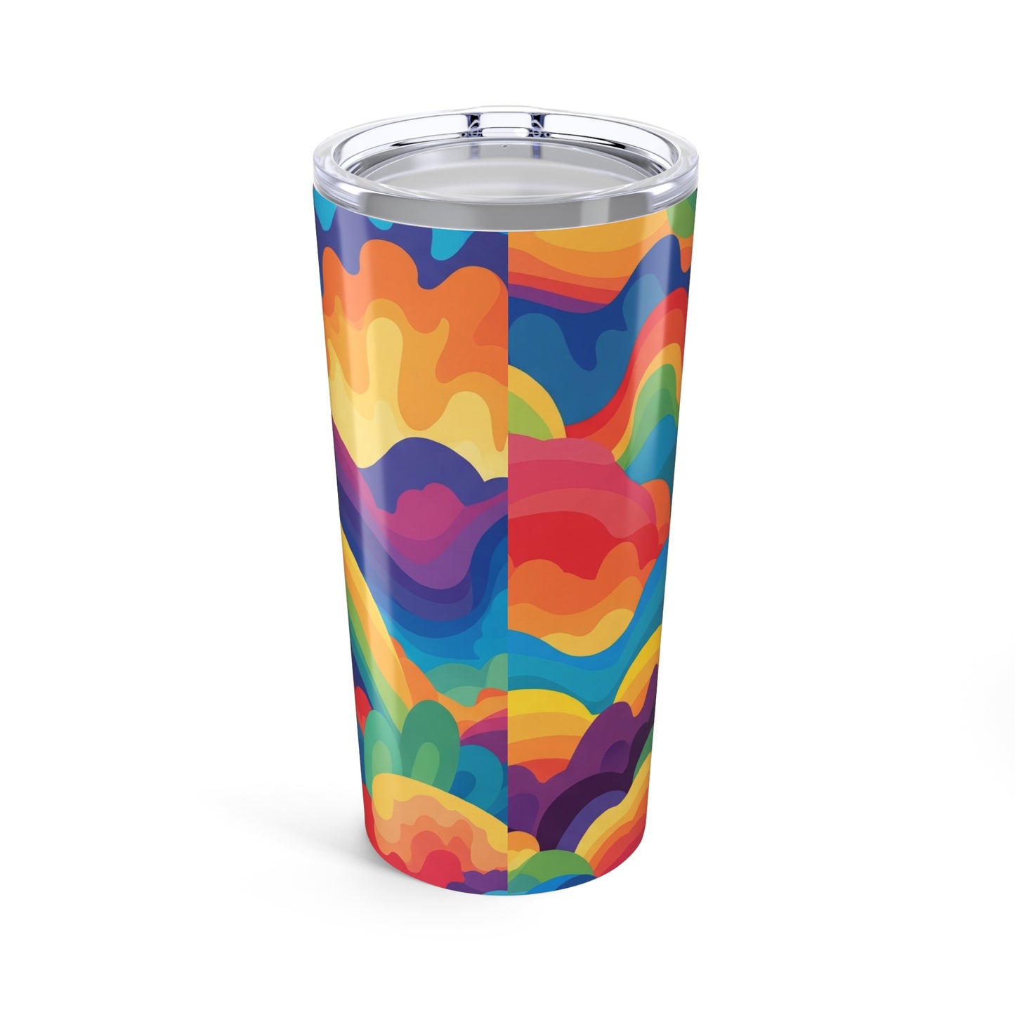 20 Oz Stainless Steel Tumbler With Double Wall Insulation BPA Free Printed For Hot Cold Drinks Travel Ready