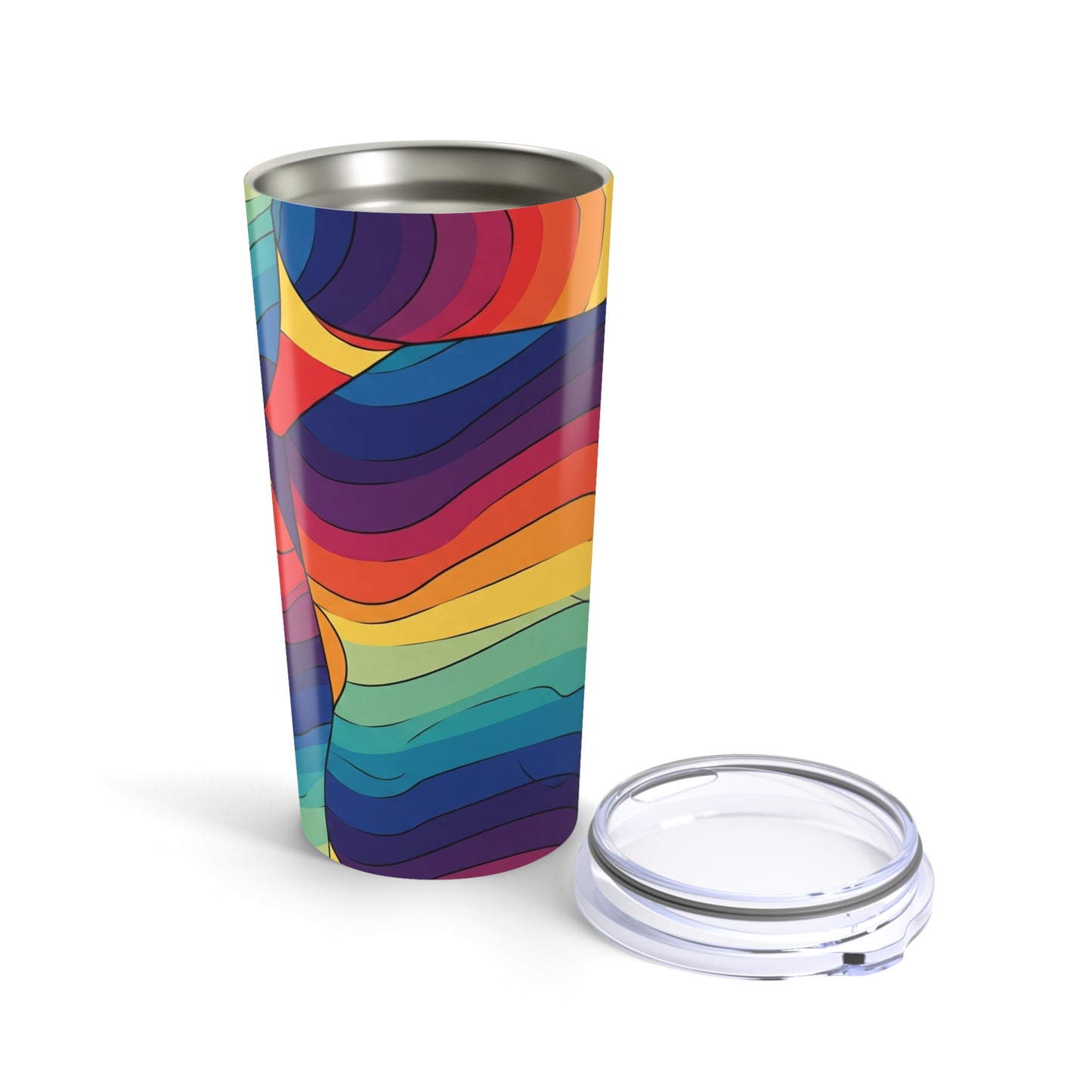 20oz Stainless Steel Tumbler Double Wall Insulation Leak Proof Travel Mug And Printed Design For Hot Or Cold