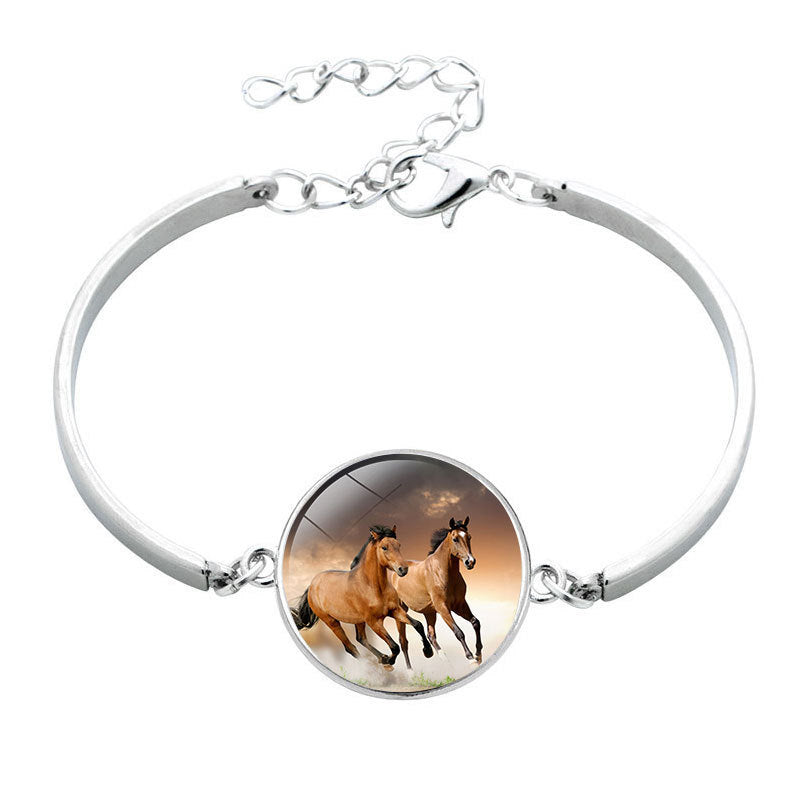 Unisex Horse Bracelet Electroplated Alloy Zodiac Design Jewelry Gift For Promotions Versatile Gift Accessory UK