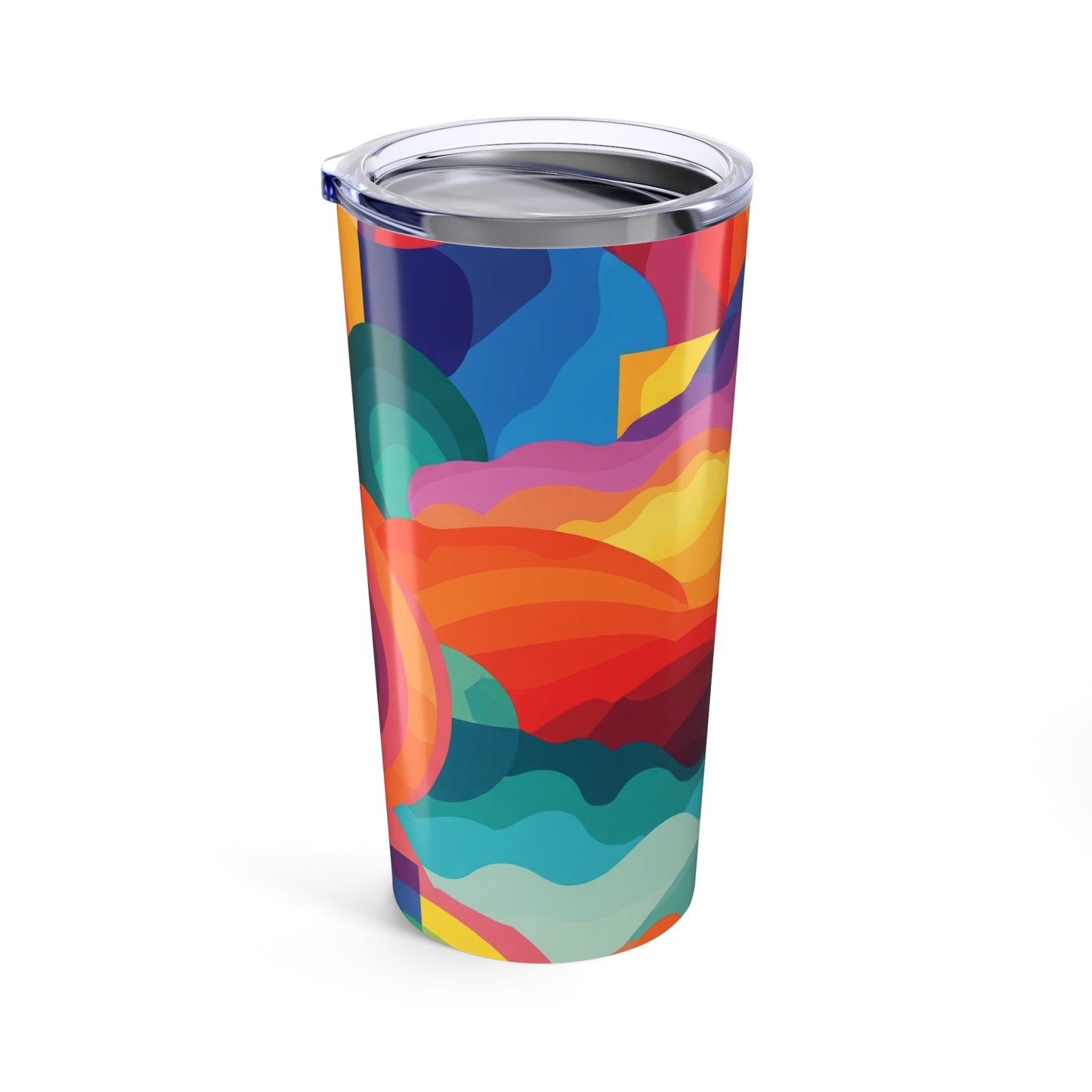 20 Ounces Stainless Steel Travel Mug Double Wall Vacuum Insulation Spill Resistant Dishwasher Safe Printed Coffee
