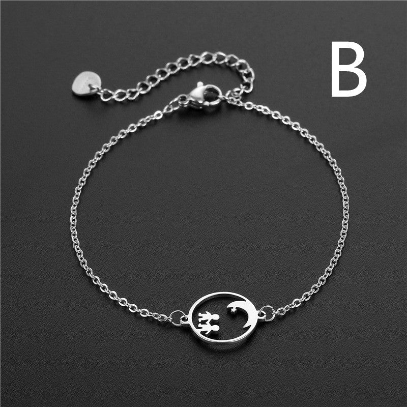 Geometric Stainless Steel Bracelet Bangle for Men and Women Hip Hop Silver Jewelry Trendy Urban Accessory Gift