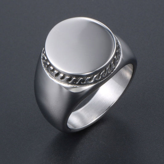 Titanium Steel Ring Wide Band Polished Modern Fashion Jewelry For Men And Women Durable Everyday Accessory Smooth Fit