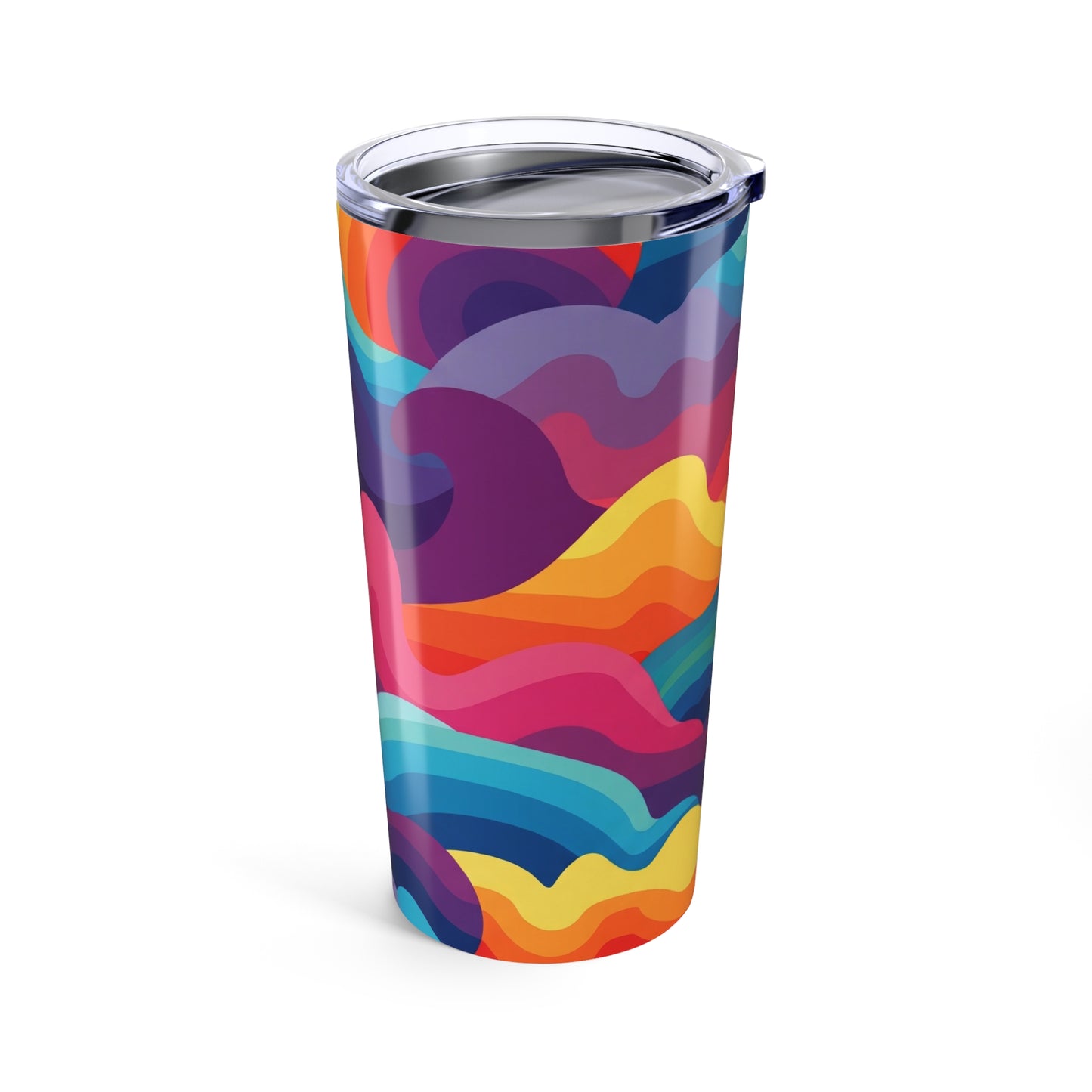 20oz Stainless Steel Tumbler With Vibrant Printed Art Double Wall Vacuum Insulated Travel Mug Leak Proof Thermal