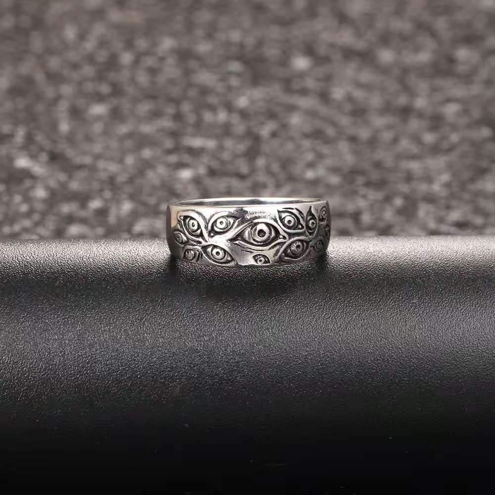 Unisex Devil Eye Ring Stainless Steel Electroplated Alloy Jewelry Fashion Ring Statement Ring For Any Occasion