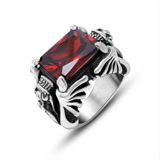 Unisex Vintage Rings For Couples Titanium Steel Matching Rings Anniversary Gift Individually Packed Gift Ideas