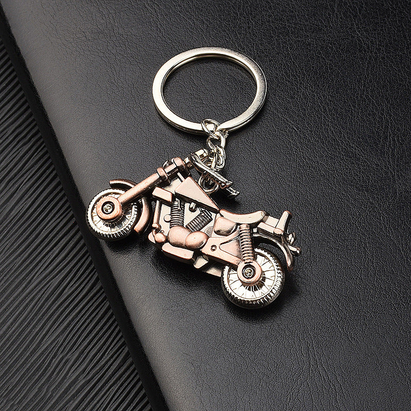 Motorcycle Keychain Retro 3D Keyring Zinc Alloy Unisex Gift For Men And Women Motorcycle Enthusiasts Gift Car