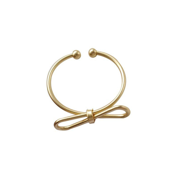 Womens Alloy Index Finger Ring Adjustable Size Simple Matte Fashion Jewelry Ring For Everyday Wear Lightweight