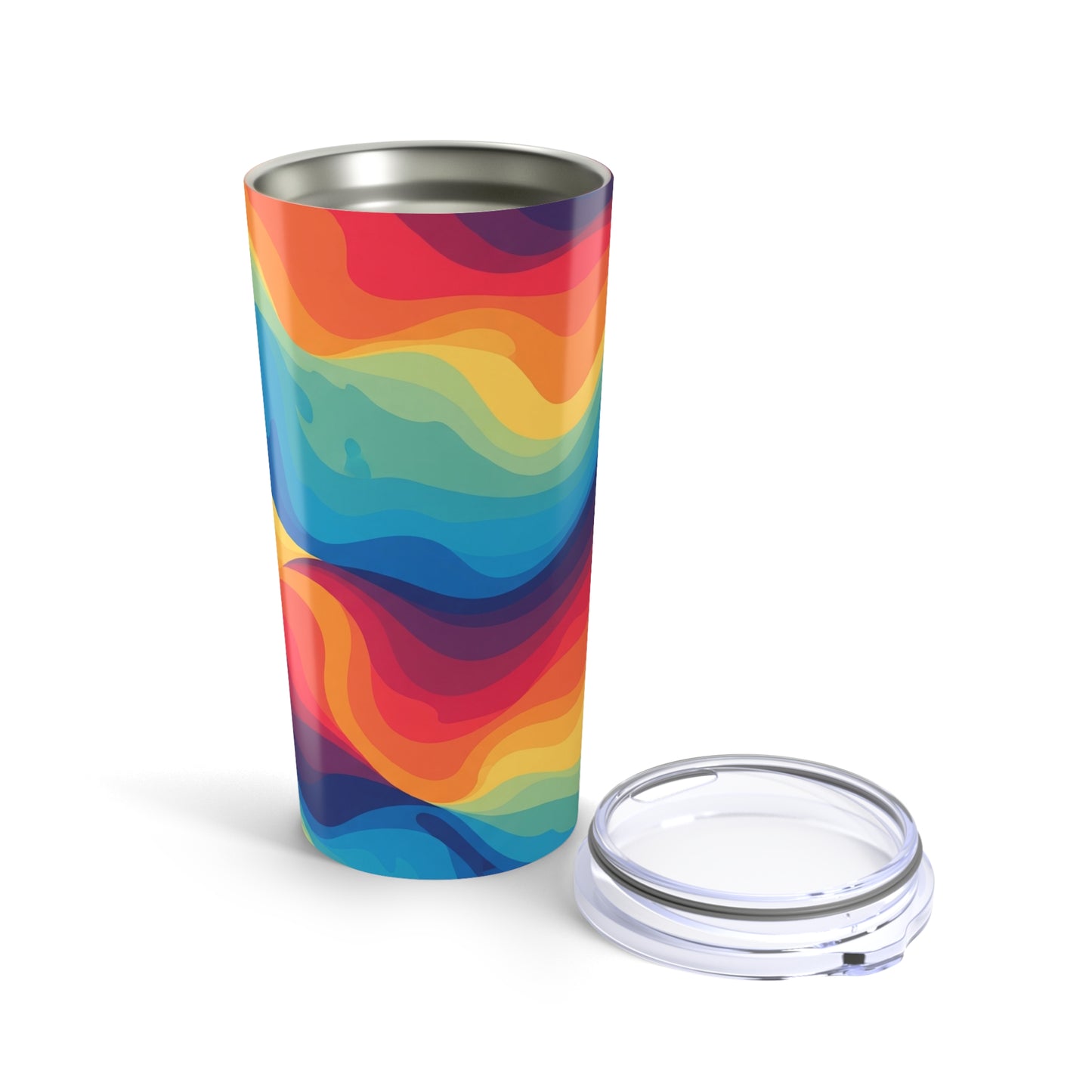 20 Ounce Vacuum Insulated Metal Cup With Leak Proof Spill Resistant Design For Hot Or Cold Beverages Printed