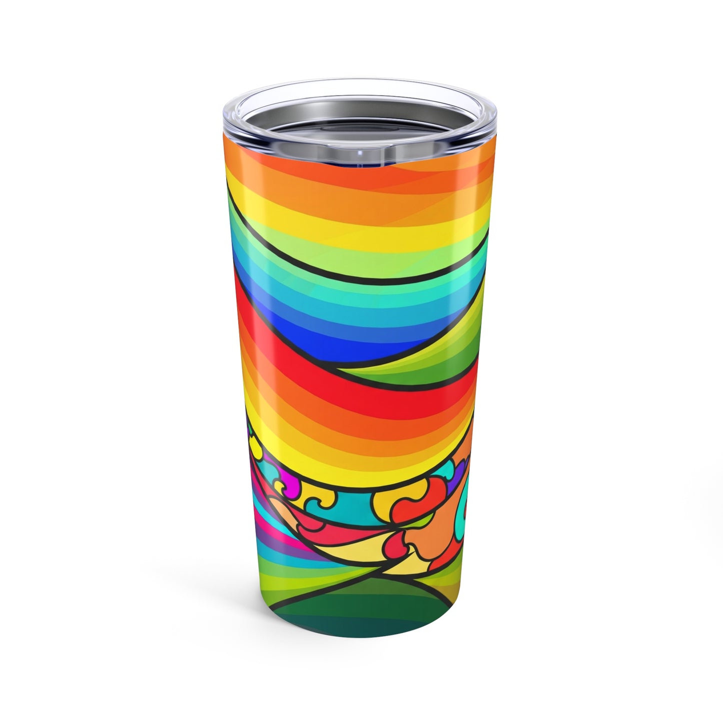 20oz Stainless Steel Tumbler With Double Wall Vacuum Insulation Leak Proof Printed Travel Mug With Lids Dishwasher