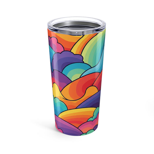 20oz Stainless Steel Printed Tumbler With Double Wall Vacuum Insulation Spill Resistant For Hot And Cold Drinks