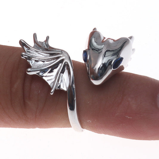 Punk Dragon Ring Personalized Copper Jewelry With Adjustable Inner Size For Men And Women Gift Box Ships Today