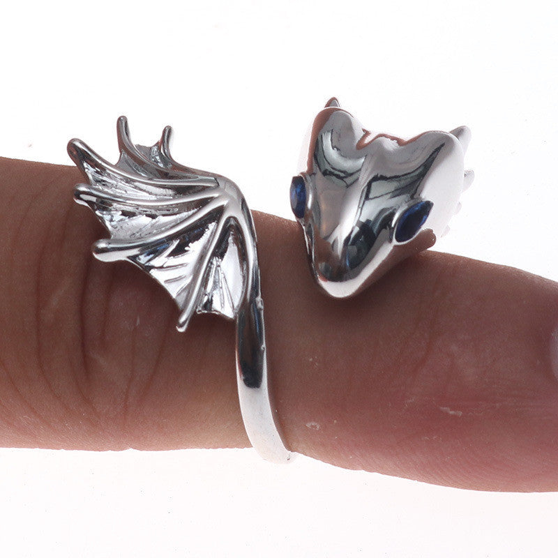 Punk Dragon Ring Personalized Copper Jewelry With Adjustable Inner Size For Men And Women Gift Box Ships Today