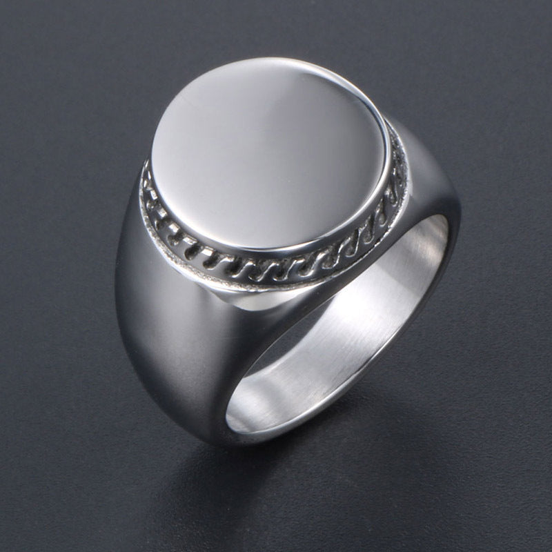 Titanium Steel Ring Wide Band Polished Modern Fashion Jewelry For Men And Women Durable Everyday Accessory Smooth Fit