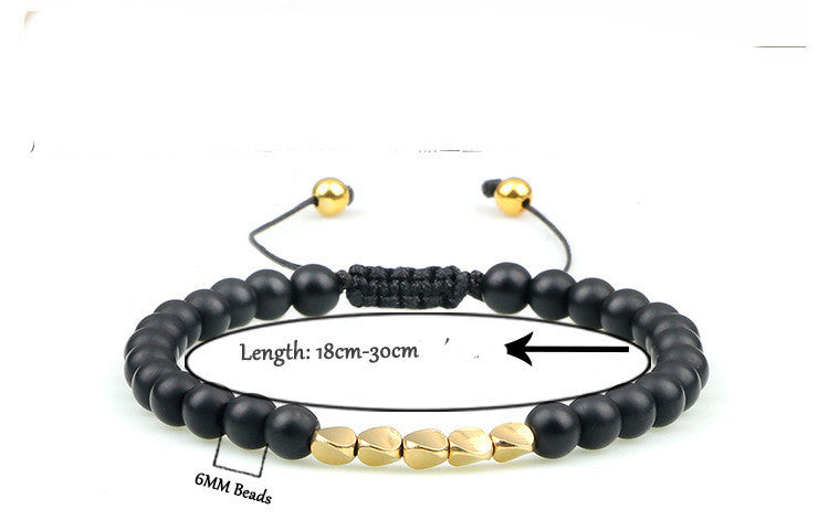 Couple Bracelets Set Hand Braided Friendship Jewelry With Copper Beads Matching Nylon Wire BraceletsXX For Two