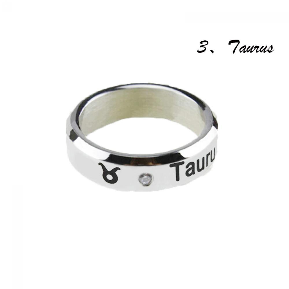 Stainless Steel Rings 6 Mm Wide Gift Constellation Style 17 Mm Inner Diameter Durable Polished Bands Men Women