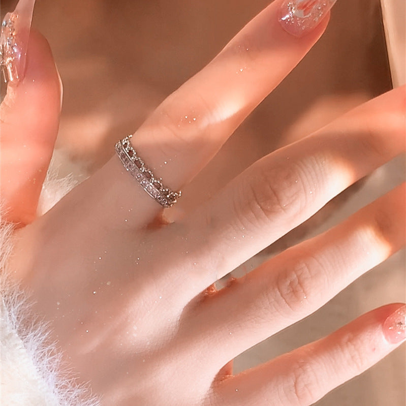 Unisex Heart Ring Electroplated Alloy Fashion Ring For Women And Men Everyday Wear Gift Ring Heart Casual Wear