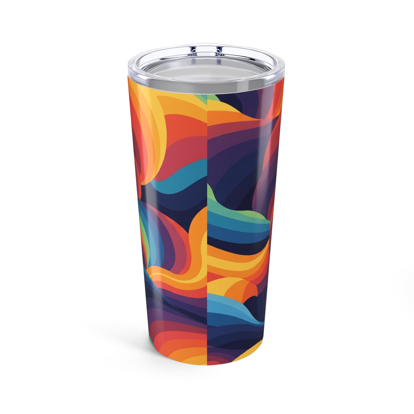 20oz Stainless Steel Tumbler With Printed Design Double Wall Vacuum Insulated Spill Resistant BPA Free Durable
