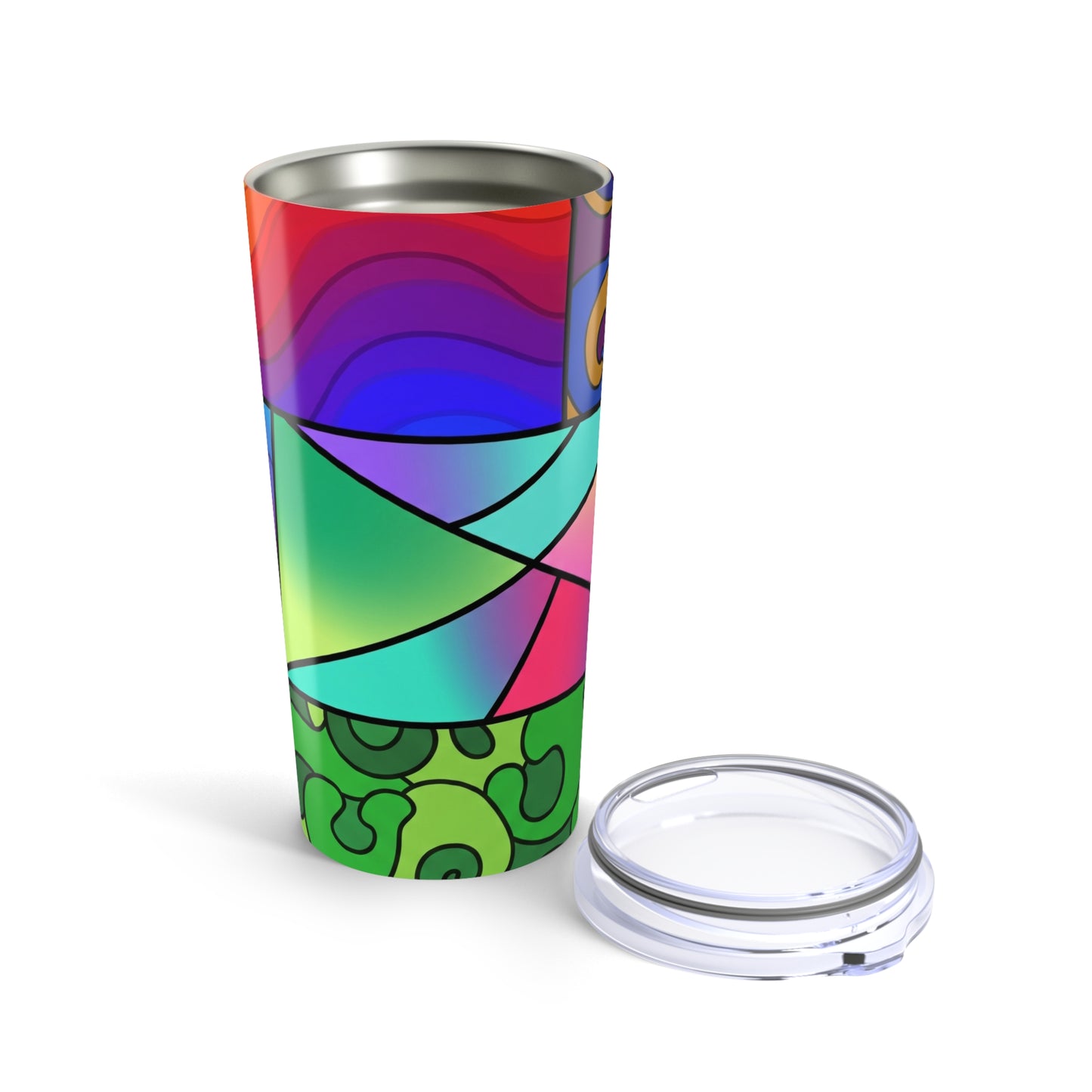 20oz Stainless Steel Travel Mug With Double Wall Vacuum Insulation Spill Resistant Thermal Coffee Cup Printed