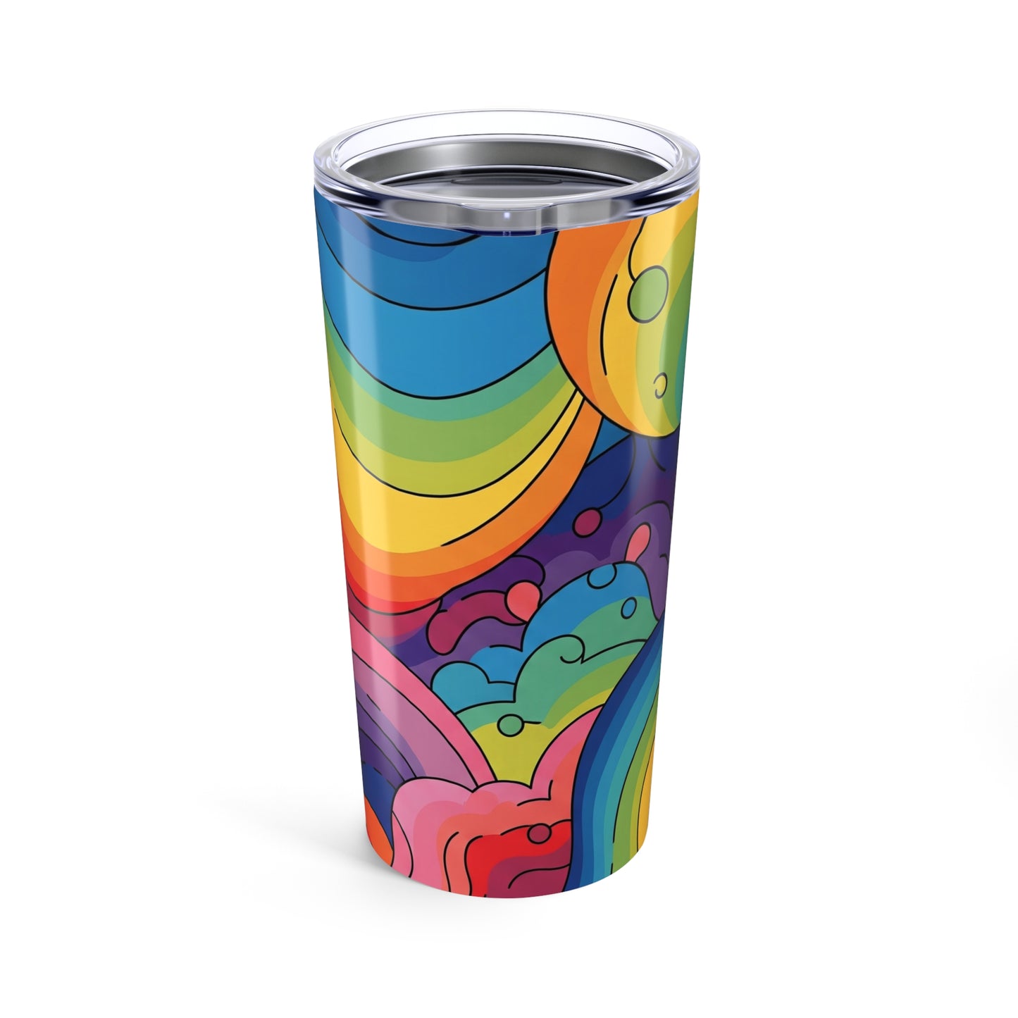 20oz Stainless Steel Travel Mug With Double Wall Vacuum Insulation Keeps Hot Or Cold Drinks Spill Resistant Durable