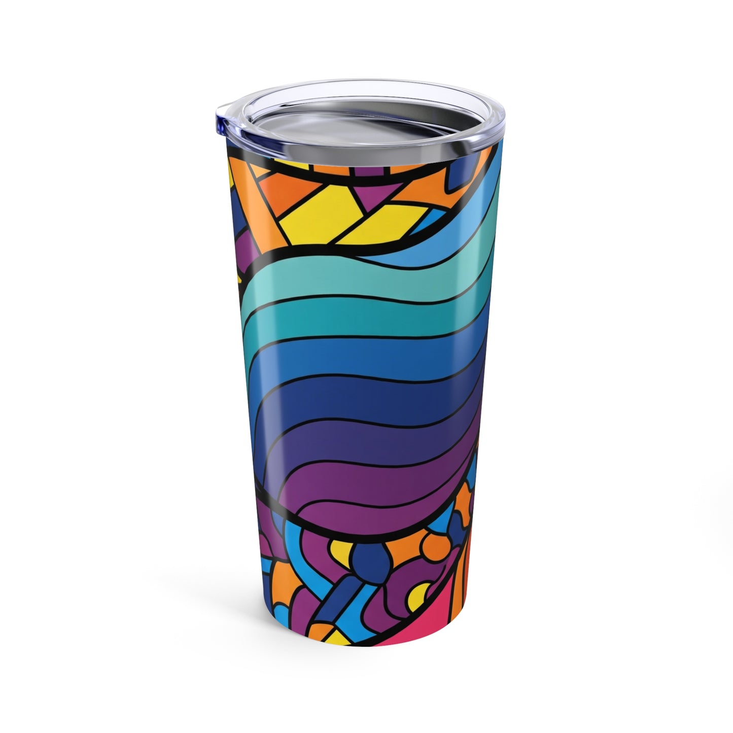 20oz Stainless Steel Tumbler With Double Wall Vacuum Insulation Leak Proof Printed Travel Mug For Hot And Cold