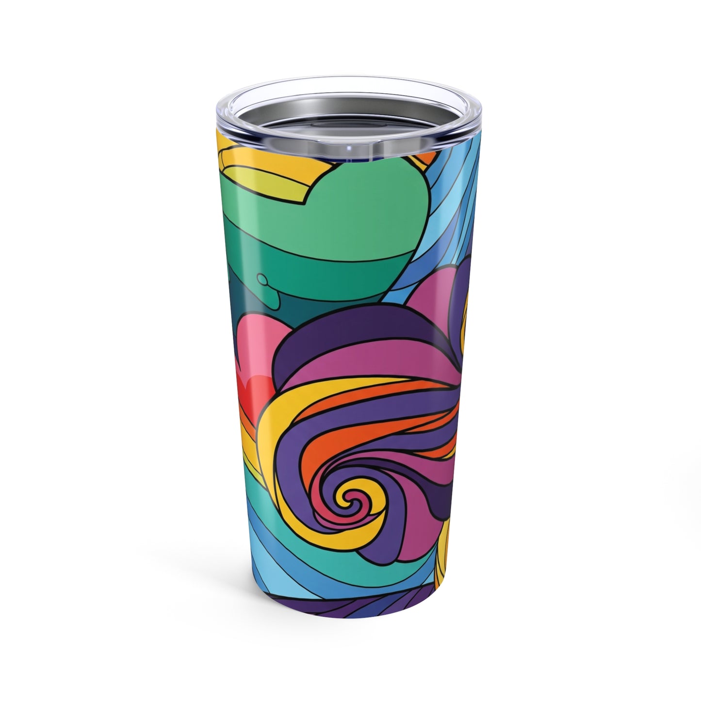 20Oz Stainless Steel Tumbler With Double Wall Insulation Spill Resistant Beverage Container Dishwasher Safe Long