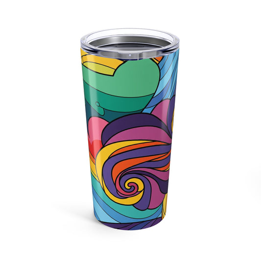 20Oz Stainless Steel Tumbler With Double Wall Insulation Spill Resistant Beverage Container Dishwasher Safe Long