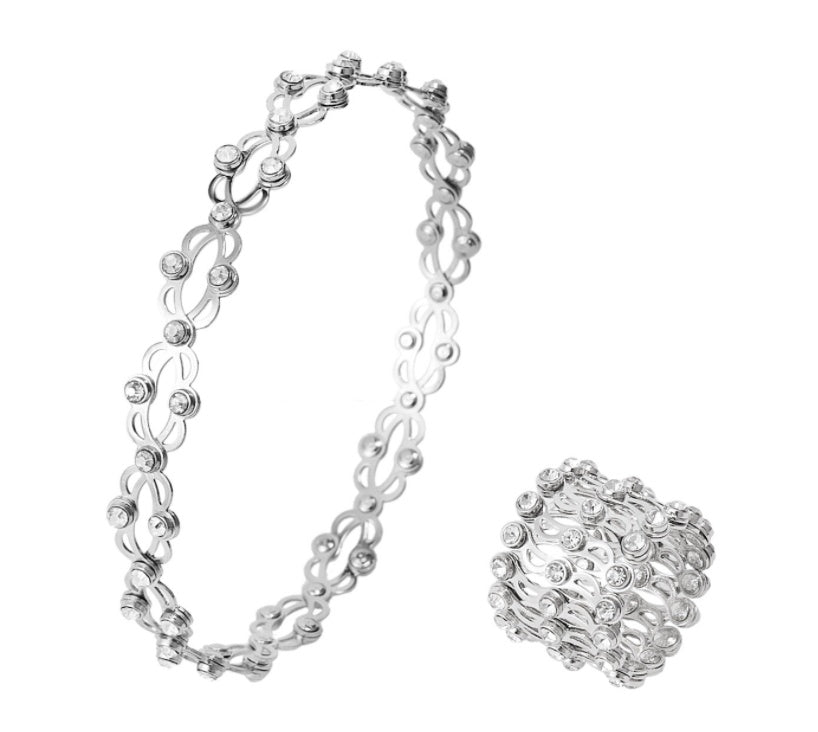 Womens Crown Ring European Inlay Plated Copper Ring With Gemstones And Semi Precious Stone Inlay With Royal Finish