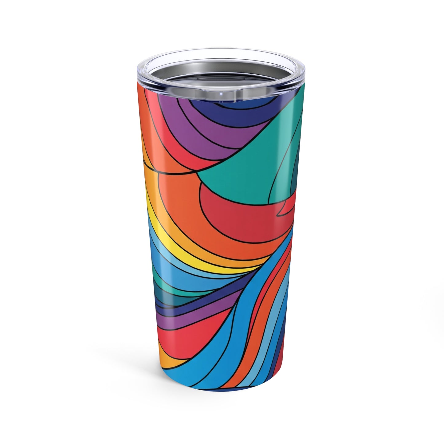 20oz Stainless Steel Travel Mug With Printed Design Double Wall Vacuum Insulation Spillproof Hot Cold Dishwasher