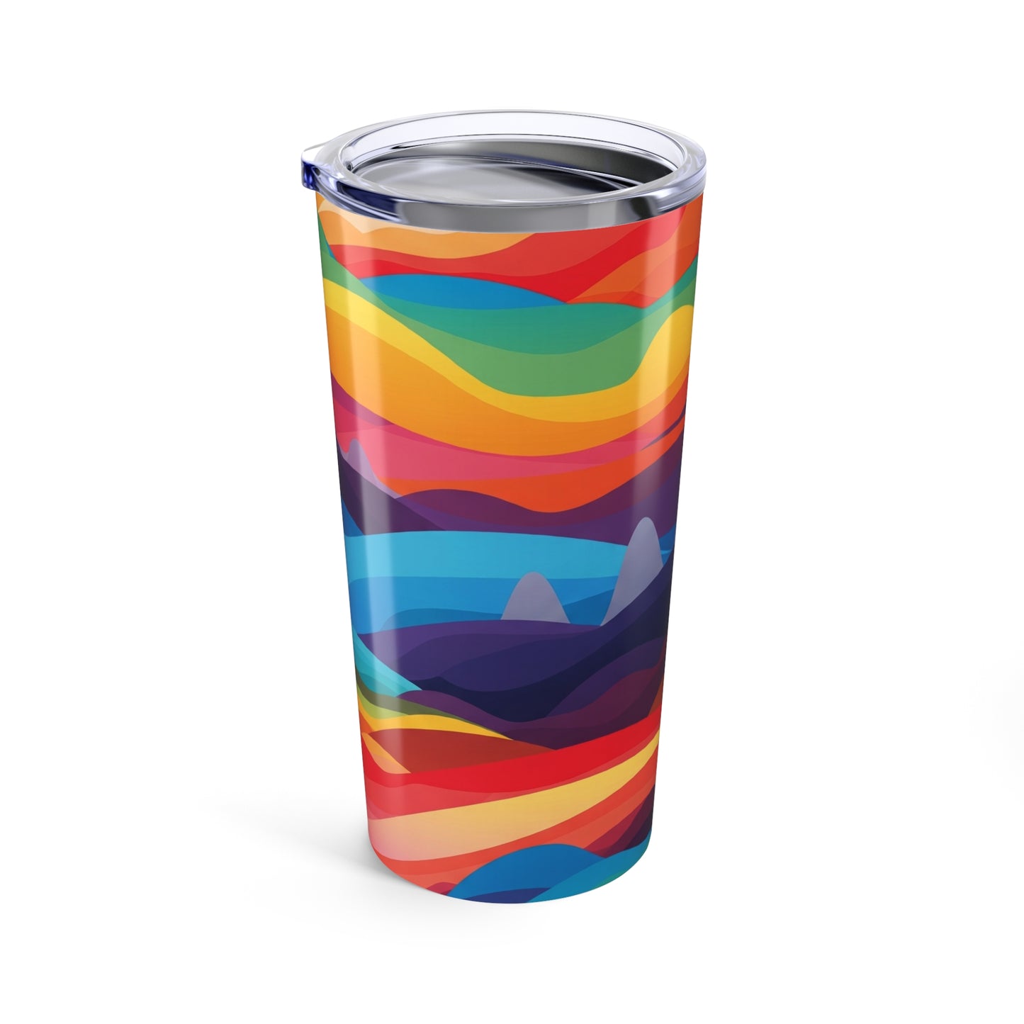 20oz Stainless Steel Travel Tumbler With Printed Design Double Wall Vacuum Insulated Leak Proof For Hot Beverages