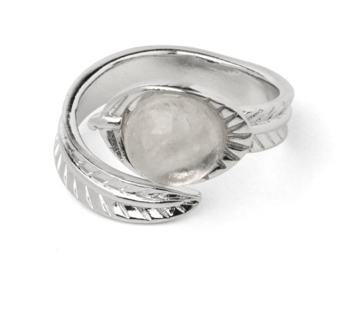 Adjustable Stone Ring Unisex Jewelry Geometric European American Style Travel Gift Travel Keepsake For All Soon