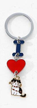 Durable Metal Dog Pendant Keychain For Women And Men Dog Lover Gift Purse Charm Bag Decoration Keyring Stylish