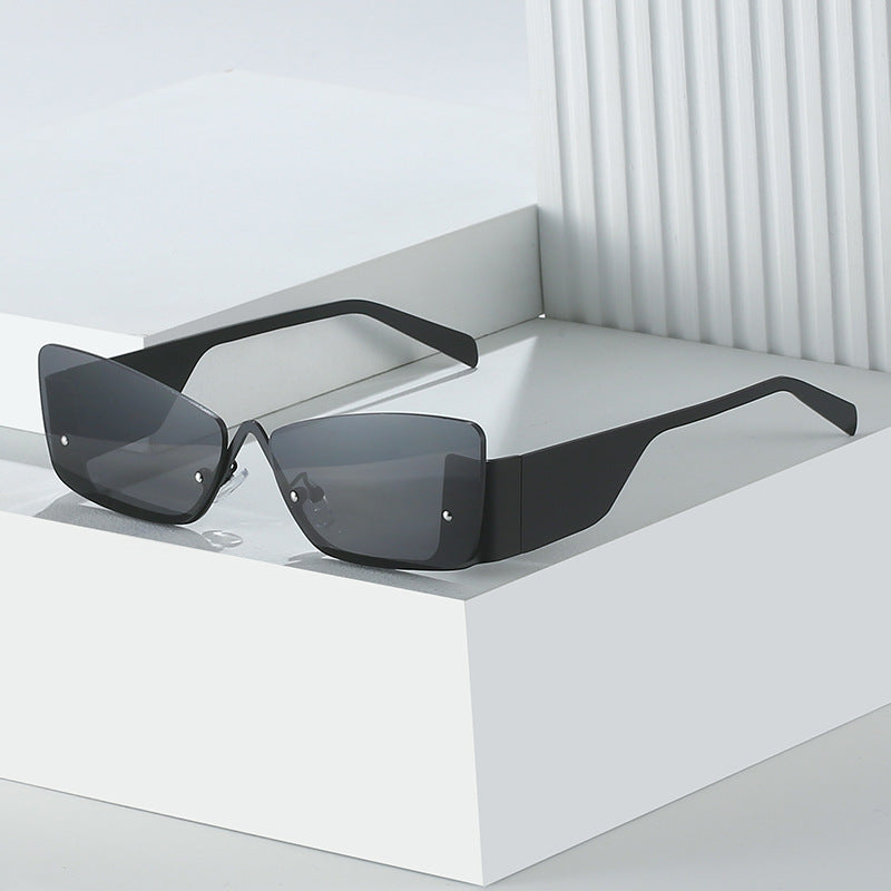 Frameless Sunglasses For Women And Men Lightweight Glasses With Plastic And Metal Frame UV400 Rated Protection