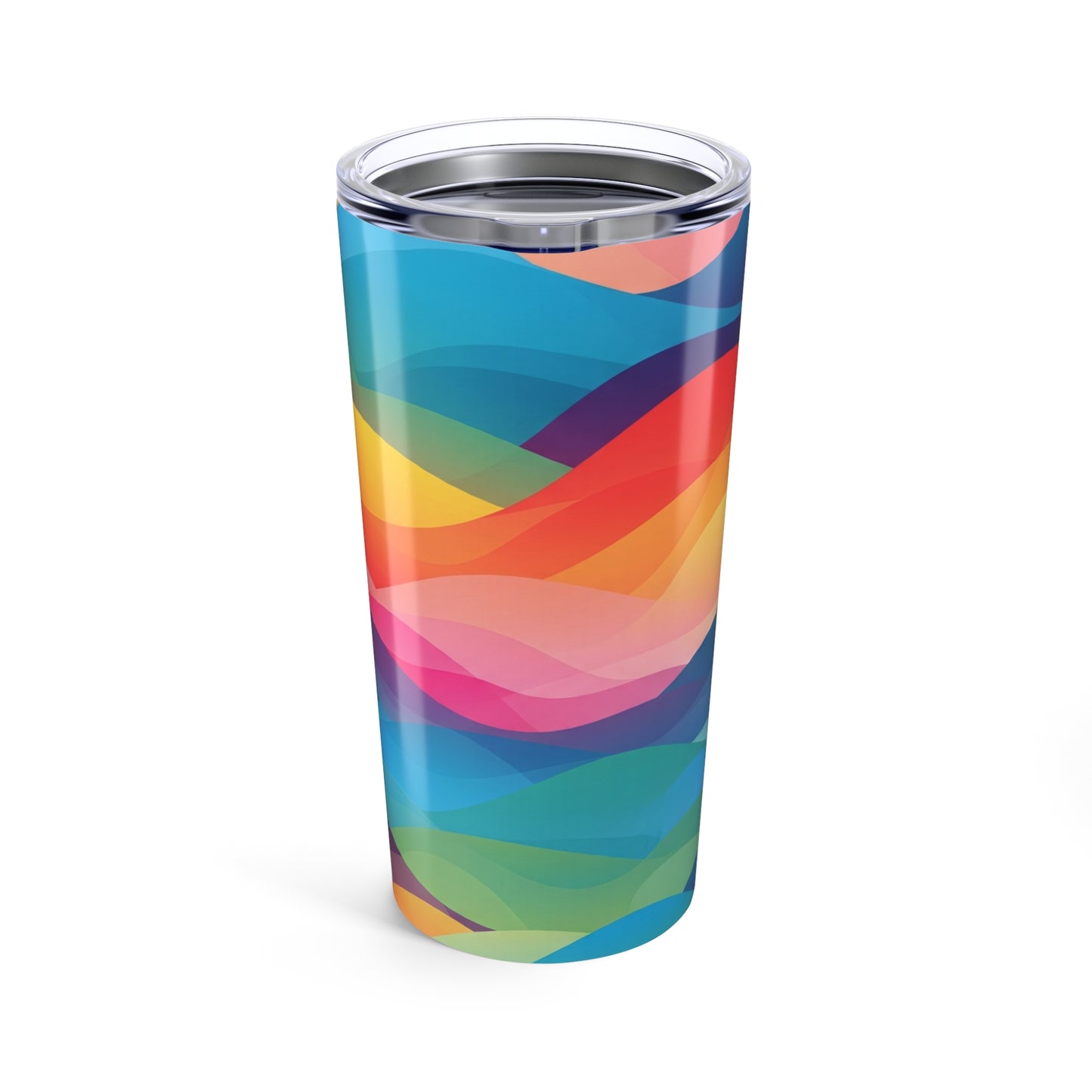 20oz Stainless Steel Tumbler With Printed Design Double Wall Vacuum Insulated Spill Resistant Travel Mug With Lid