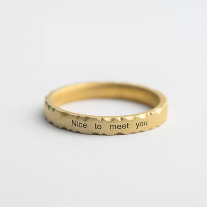 Couple Ring Unisex Gold Plated Copper Wedding Band Durable Elegant Design For Men And Women Quality Gold Rings