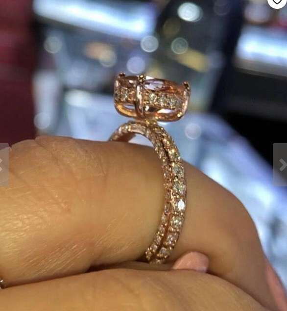 Womens Platinum Plated Zircon Ring Sparkling Cubic Zirconia Brass Fashion Jewelry Statement Ring TrendyQuality