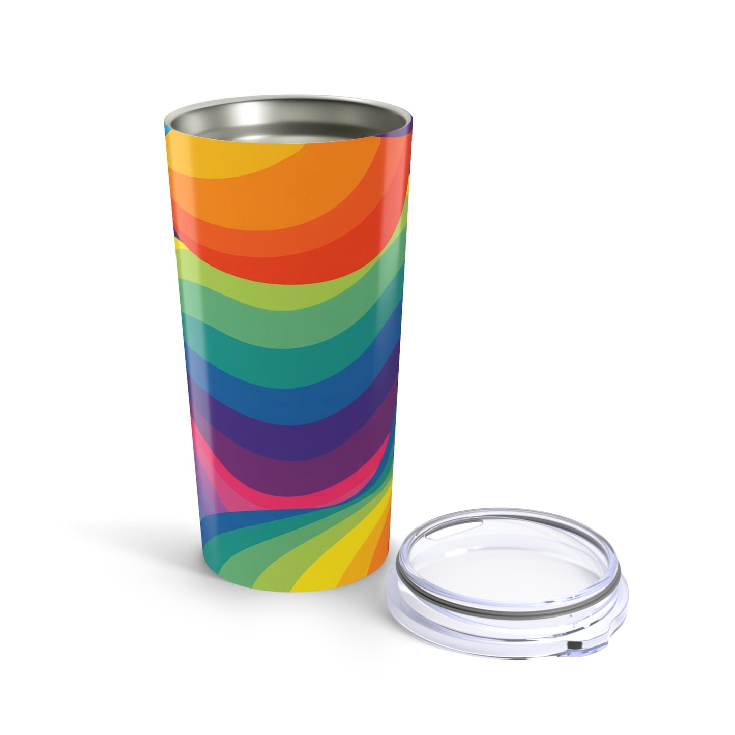 20 Ounce Stainless Steel Tumbler With Printed Design Double Wall Vacuum Insulated Travel Mug For Hot And Cold