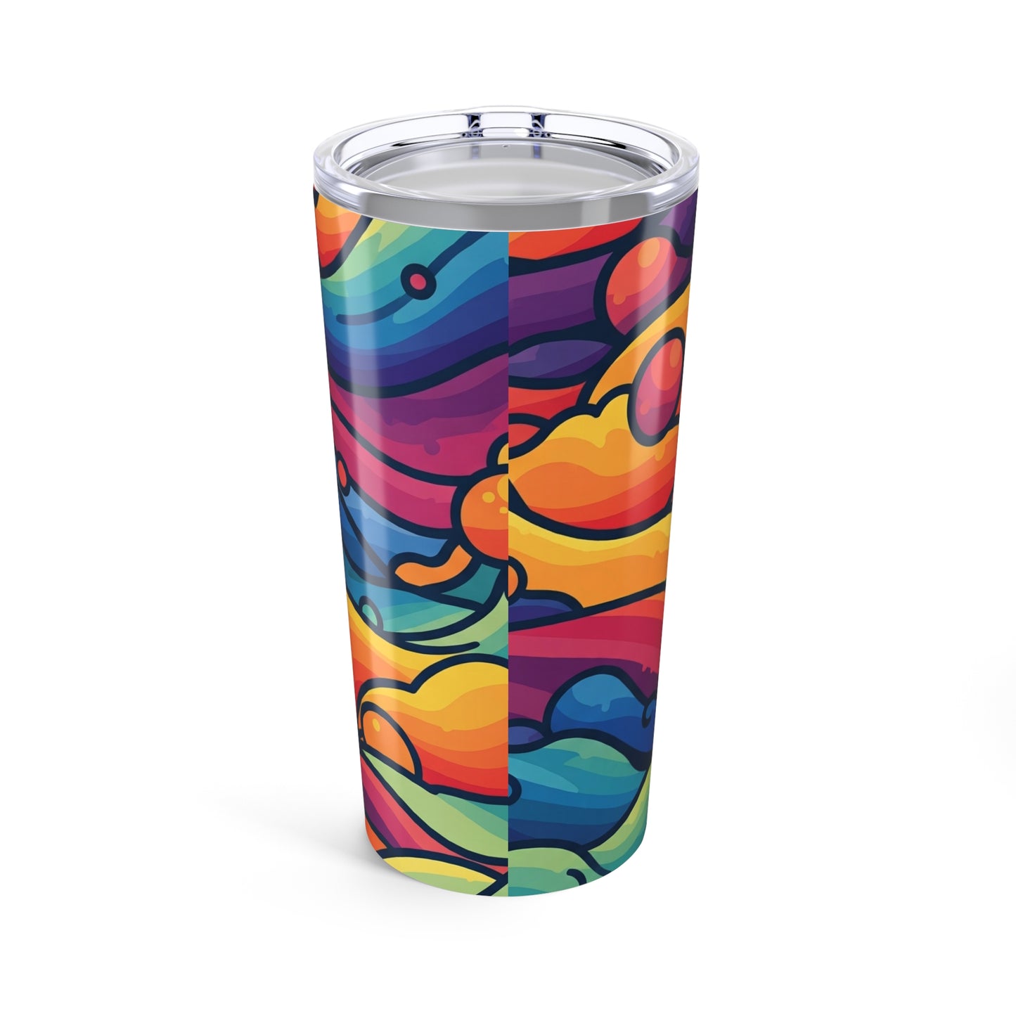 20oz Stainless Steel Tumbler Double Wall Vacuum Insulated Leak Proof Travel Mug With Printed Art Dishwasher Safe