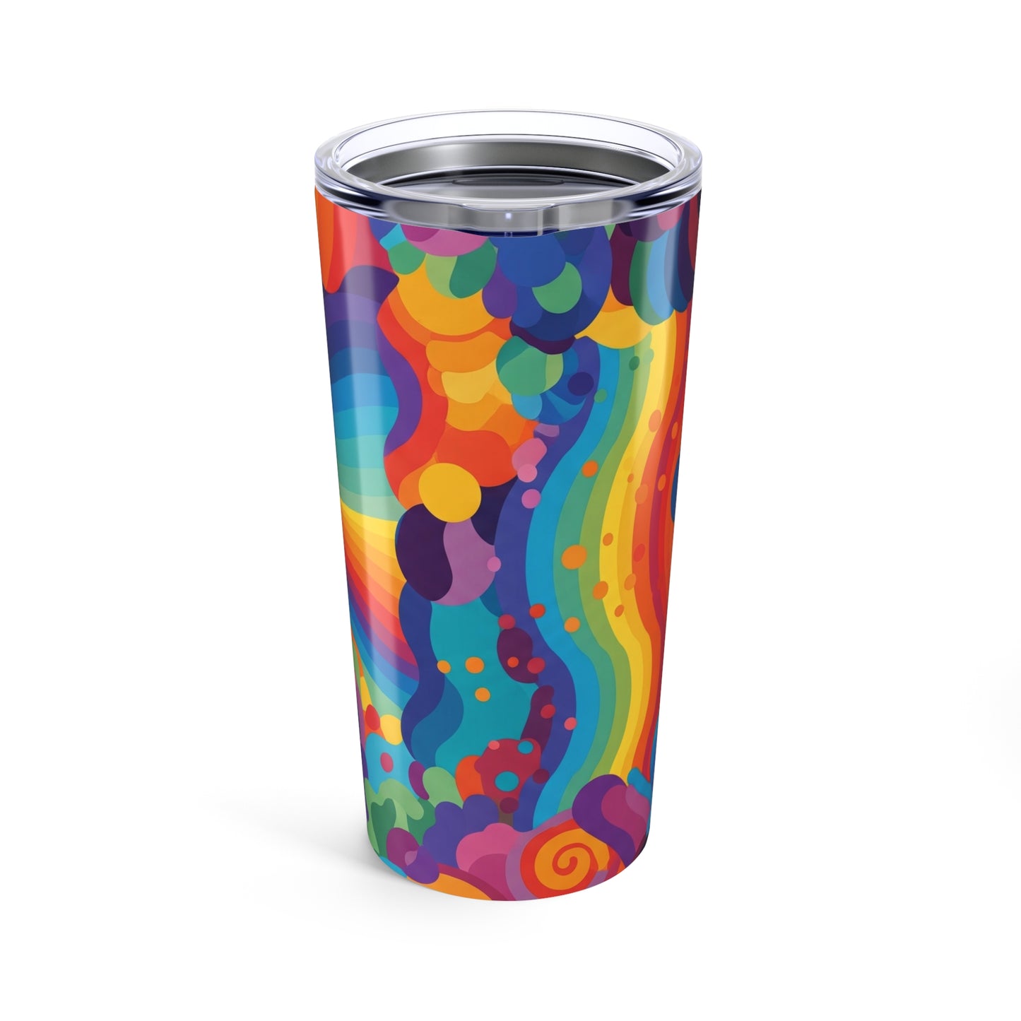 20oz Stainless Steel Printed Tumbler With Double Wall Vacuum Insulation Leak Proof BPA Free Durable Thermal Travel