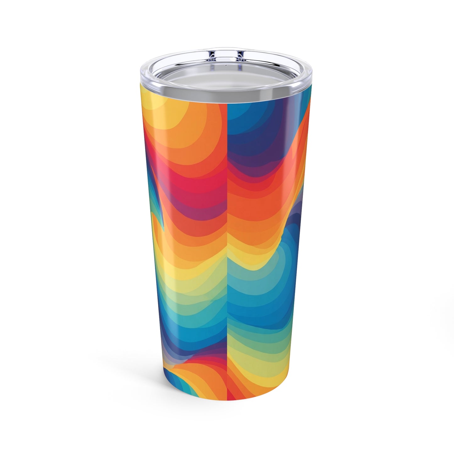20 Oz Stainless Steel Tumbler Printed Design Double Wall Vacuum Insulation Leak Proof Travel Mug Durable