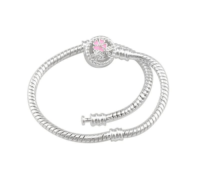 Silver Plated Copper Bracelet Elegant Design Fashion Bangle For Women Girls Jewelry Gift Copper Elegant Finish