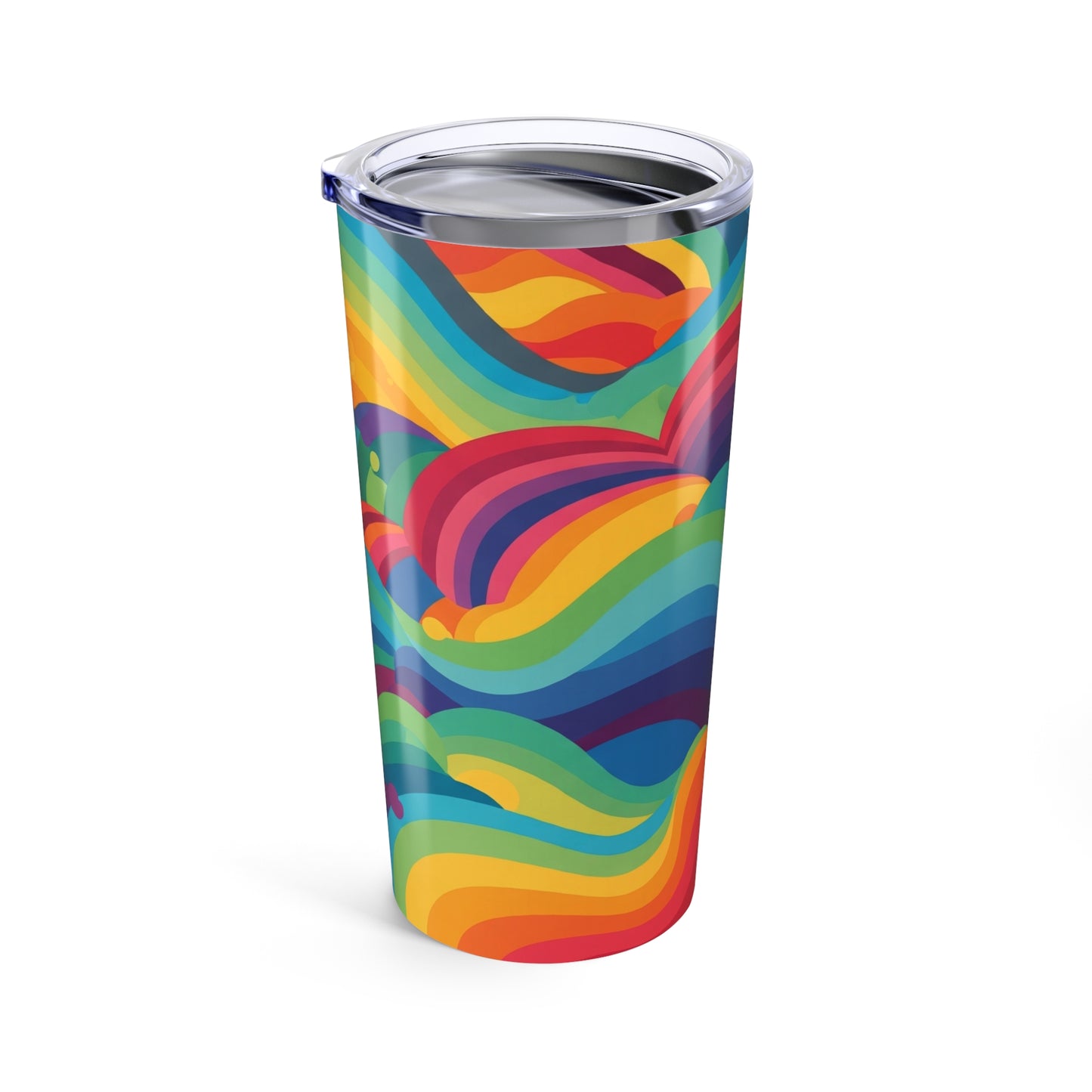 20oz Stainless Steel Tumbler With Double Wall Vacuum Insulation Spill Resistant Hot Cold Coffee Cup Printed Design