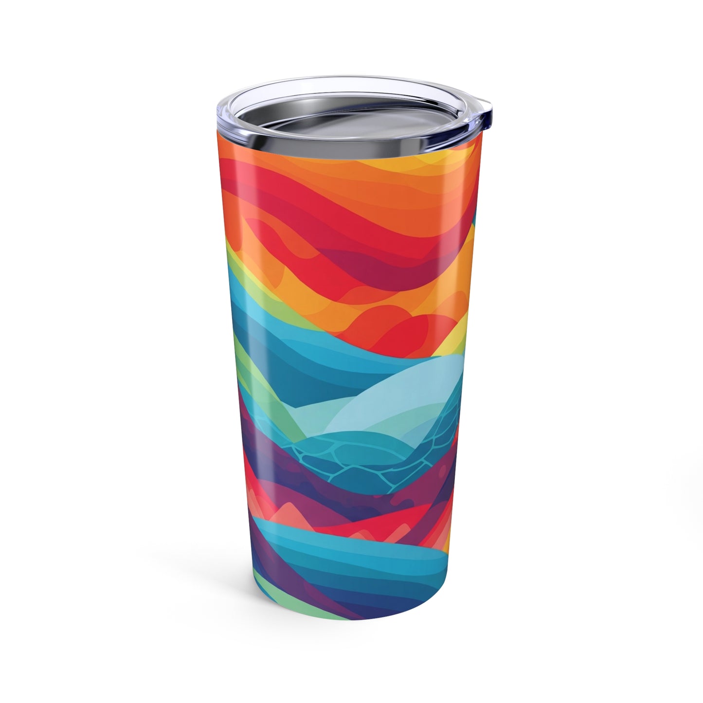 20oz Stainless Steel Printed Tumbler With Double Wall Vacuum Insulation Spill Resistant BPA Free Thermal Drink