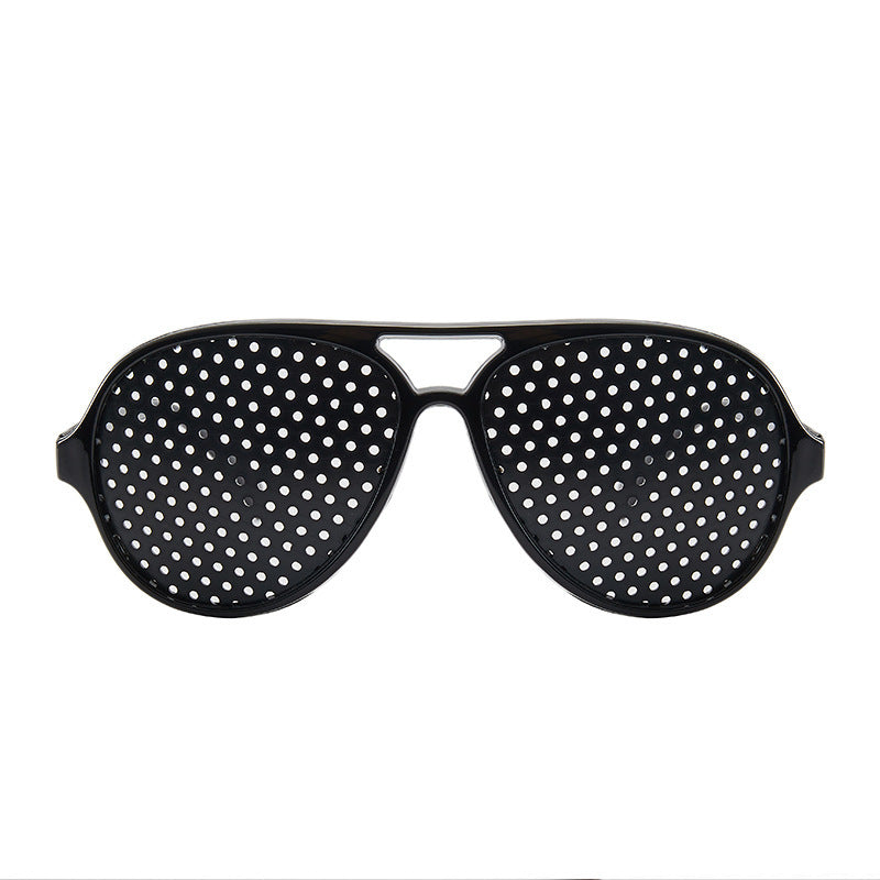 Pinhole Sunglasses Retro Eyewear Enhanced Visual Clarity For Travel Cycling Parties Black Pinhole All Day Wear